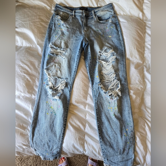 Judy Blue paint splatter jeans - Picture 3 of 7